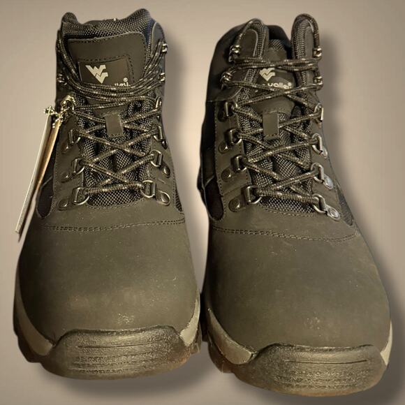 NWOT Men\'s Size 12 WYRE VALLEY Snowdon Black Leather Hiking Boots